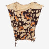 Zohra Top van geweven jersey met print